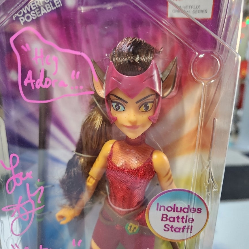 Mattel DreamWorks She Ra and the Princesses of Power Catra Doll Autographed JSA Certified