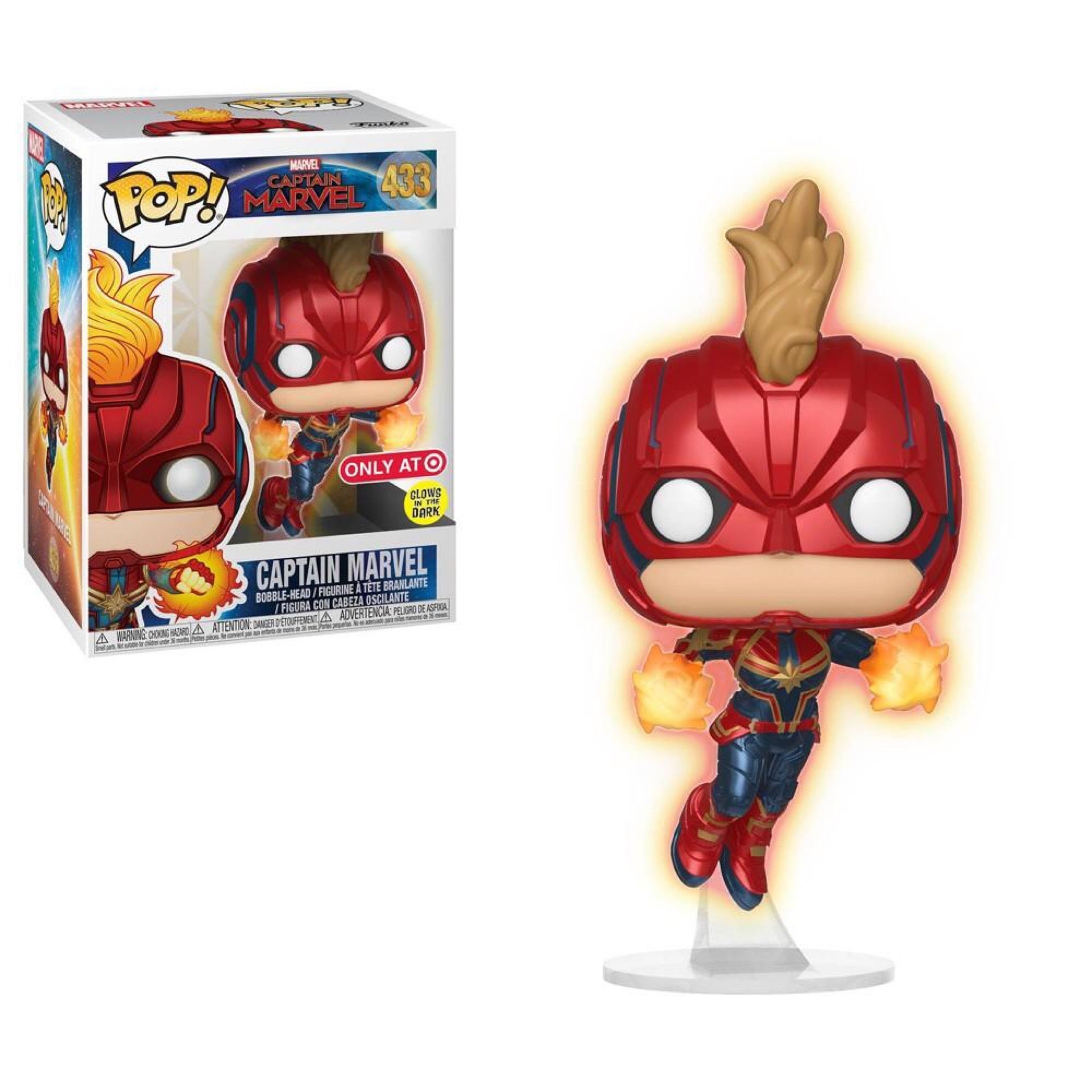 Funko pop sales captain marvel gitd