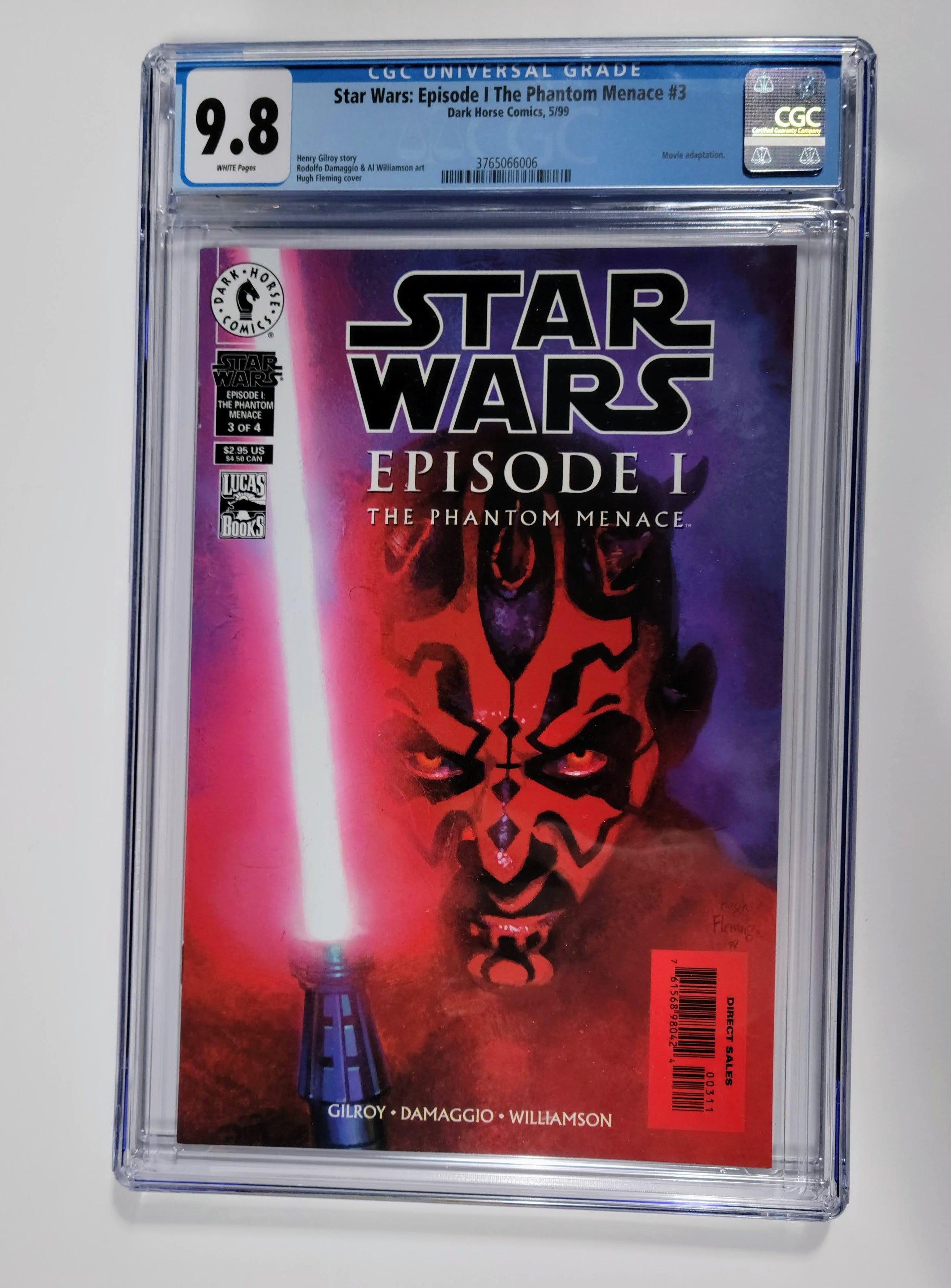 CGC - 9.8 - Dark Horse Comics Star Wars: Episode 1 The Phantom Menace #3  Graded Comic Book