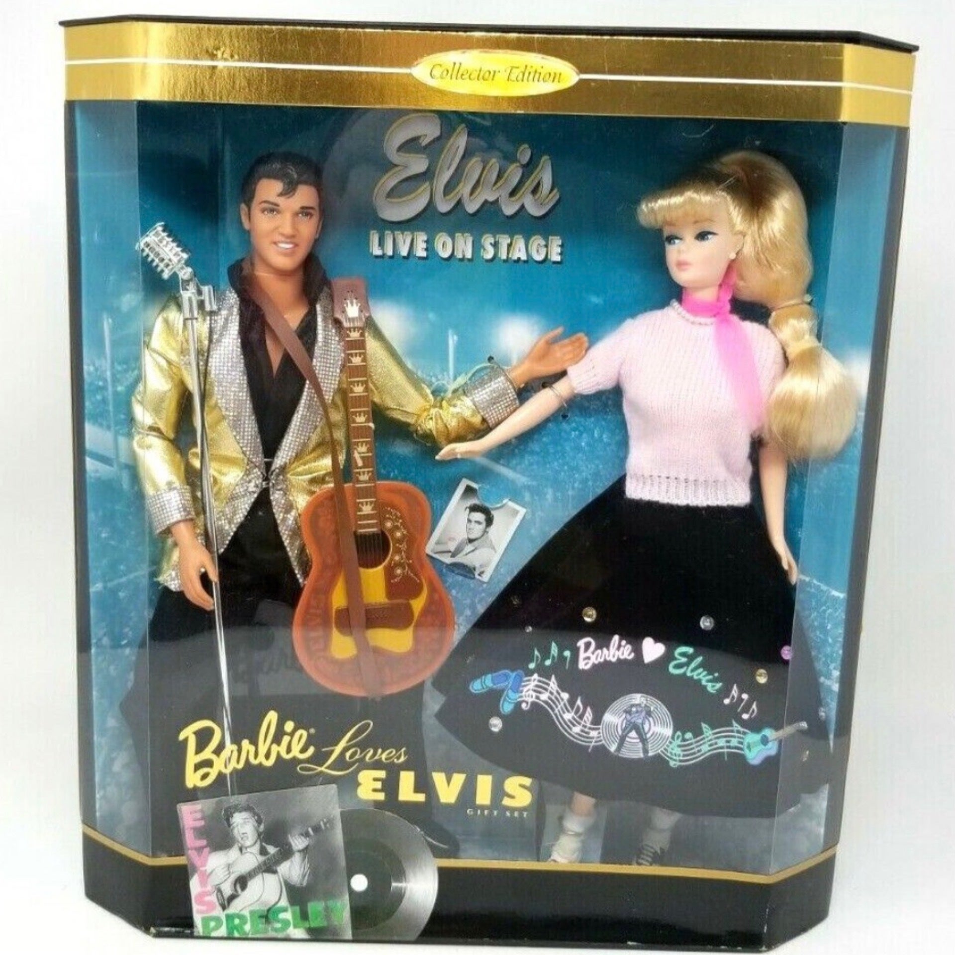 Barbie elvis doll shop set