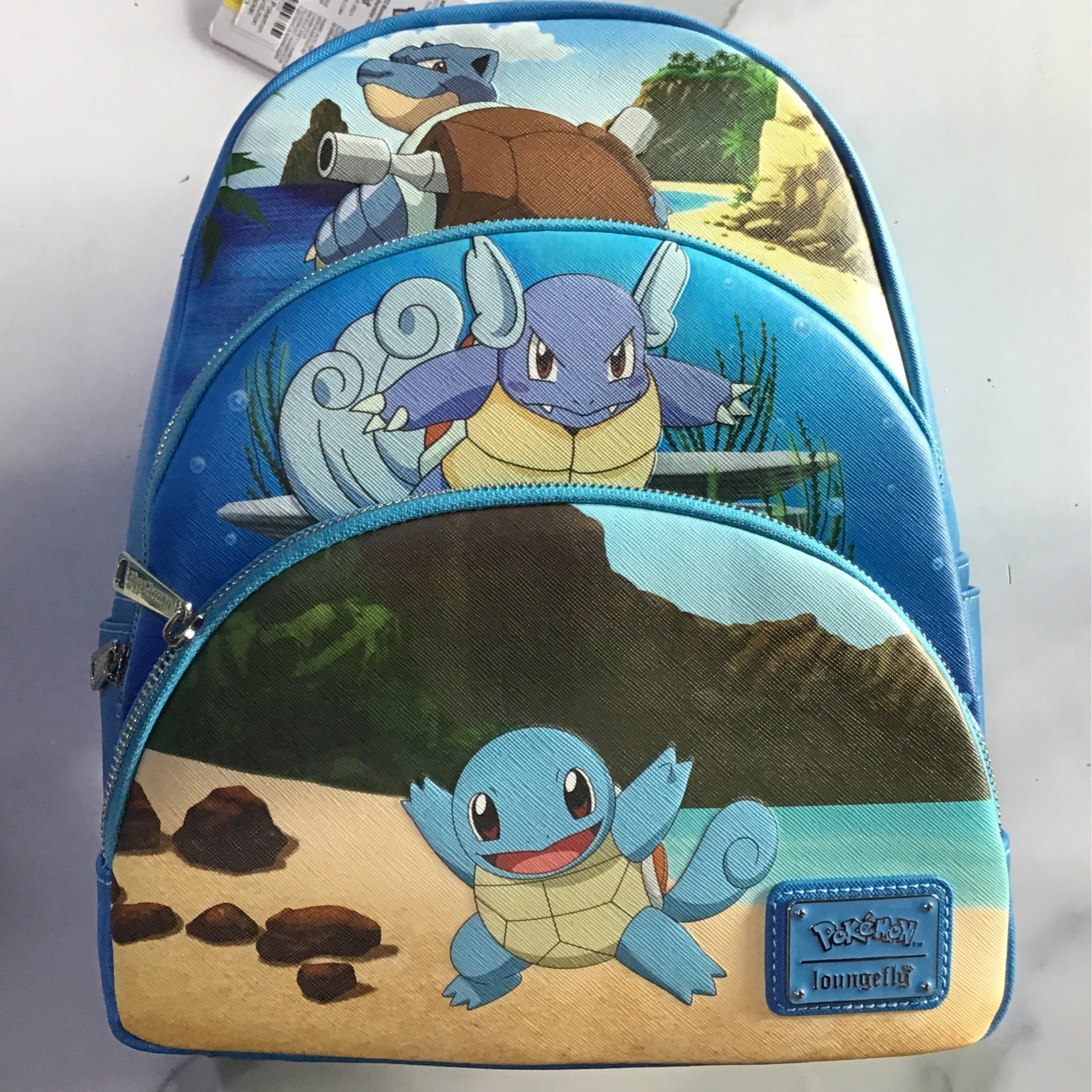 Loungefly Pokemon Squirtle Evolution Mini Backpack
