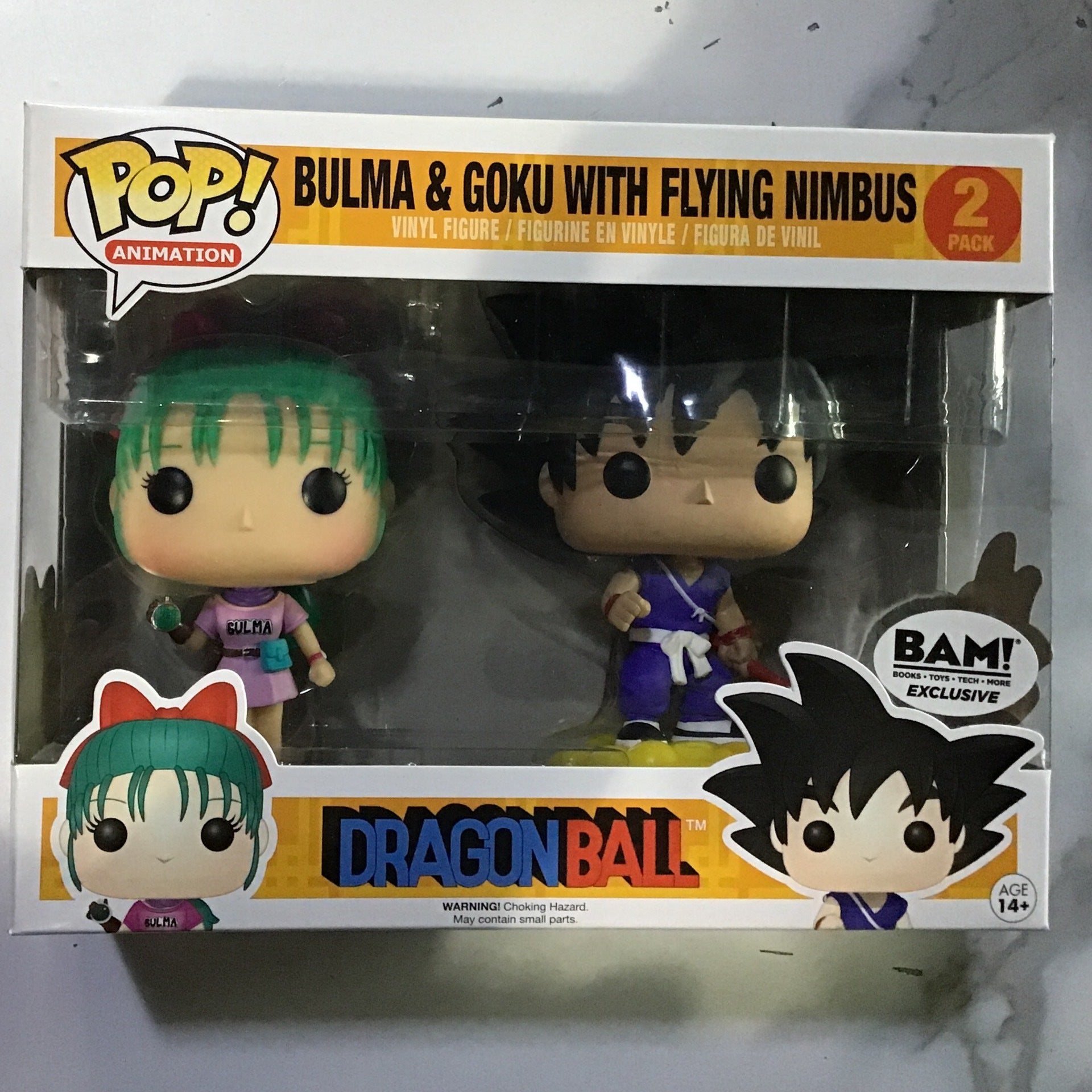 Funko POP DragonBall Bulma Goku with Flying Nimbus Vinyl Figures