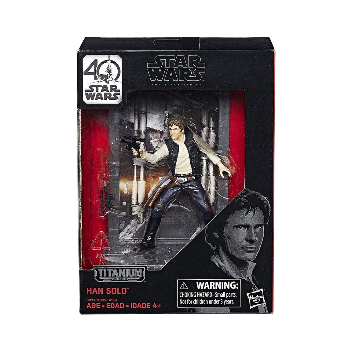 Hasbro Star Wars Black Series Titanium Series Han Solo Figure